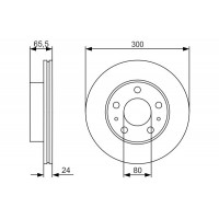 Диск гальмівний BOSCH 0986479R86