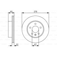 Гальмівний диск BOSCH 0986479R95