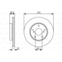 Диск гальмівний BOSCH 0986479R97