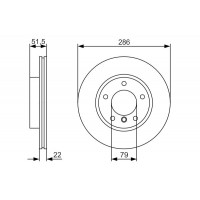 Диск гальмівний BOSCH 0986479S10