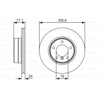 Гальмівний диск BOSCH 0986479S29