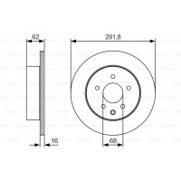 Диск гальмівний BOSCH 0986479S31