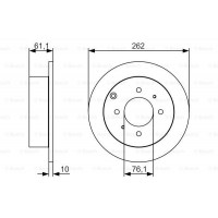 Диск гальмівний BOSCH 0986479S68