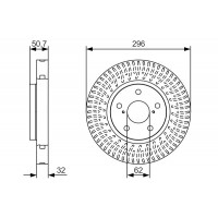 Гальмівний диск BOSCH 0986479T38