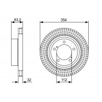 Гальмівний диск BOSCH 0986479V50