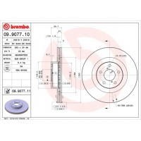 Диск гальмівний BREMBO 09.9077.11