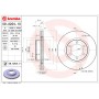 Диск гальмівний BREMBO 09.A204.11