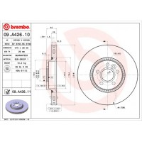 Диск гальмівний BREMBO 09.A426.11