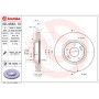 Диск гальмівний BREMBO 09.A532.11