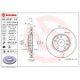 Диск гальмівний BREMBO 09.A727.11