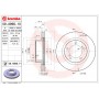 Диск гальмівний BREMBO 09.A966.11