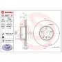 Гальмівний диск BREMBO 09B33721