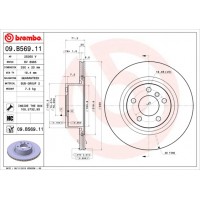 Диск гальмівний  FINITO BREMBO 09.B569.11