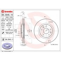 Диск гальмівний BREMBO 09.C545.11