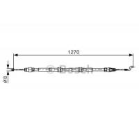 Трос гальма BOSCH 1987482014