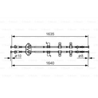 Трос гальма BOSCH 1987482054