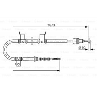 Трос гальма BOSCH 1987482361