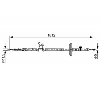 Трос гальма BOSCH 1987482503