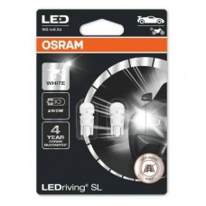 (к/т 2 шт) Лампа світлодіодна Osram LED (1W 12V W5W 6000K) OSRAM 2825DWP-02B