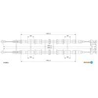 Трос ручного гальма ADRIAUTO 33.0226.1