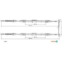 Трос ручного гальма ADRIAUTO 33.0232