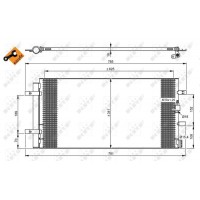 Радіатор кондиціонера NRF 350046