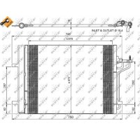 Радіатор кондиціонера NRF 350052