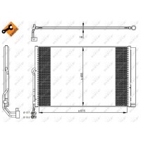 Радіатор кондиціонера NRF 350324