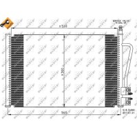 Радіатор кондиціонера NRF 35524