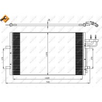 Радіатор кондиціонера NRF 35551