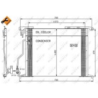 Радіатор кондиціонера NRF 35578