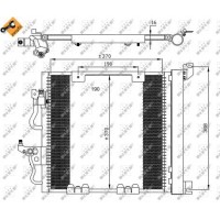 Радіатор кондиціонера NRF 35598