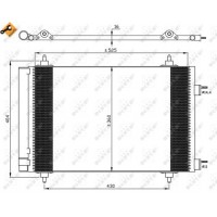 Радіатор кондиціонера NRF 35611