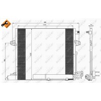 Радіатор кондиціонера NRF 35618