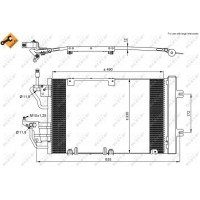 Радіатор кондиціонера NRF 35633