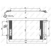 Радіатор кондиціонера NRF 35639