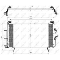 Радіатор кондиціонера NRF 35755
