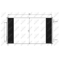 Радіатор кондиціонера NRF 35864