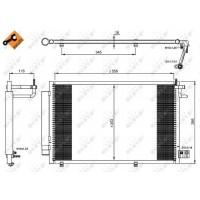 Радіатор кондиціонера NRF 35903