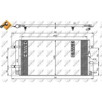 Радіатор кондиціонера NRF 35916