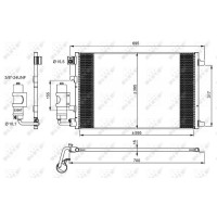 Радіатор кондиціонера NRF 35973