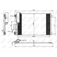 Радіатор кондиціонера NRF 35974