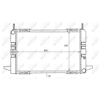 Радіатор охолодження двигуна NRF 50111