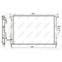 Радіатор охолодження двигуна NRF 53118