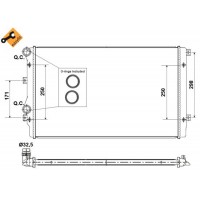 Радіатор охолодження двигуна NRF 53406