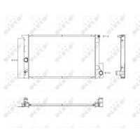 Радіатор охолодження двигуна NRF 53763