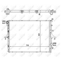 Радіатор охолодження двигуна NRF 53798
