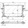 Радіатор охолодження двигуна NRF 53898