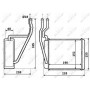 Радіатор обігріву салона NRF 54231