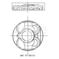 Поршень MAHLE - KNECHT 081PI00110000